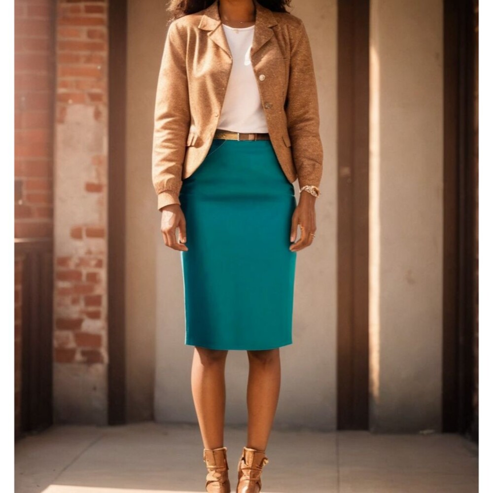 J Crew Bubblegum Green Pencil Skirt 2 Clueless Preppy Jawbreaker Romantic Bright